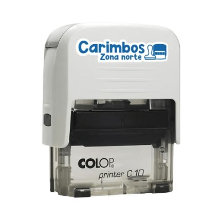 Carimbo Personalizado Colop C10 Branco Transparente